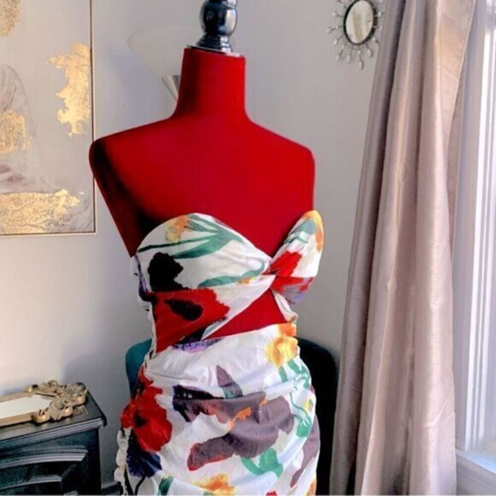 FLORAL MINI DRESS - Picture 2 of 13